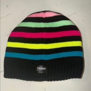 3M Thinsulate Kids Beanie with Colorful Stripes